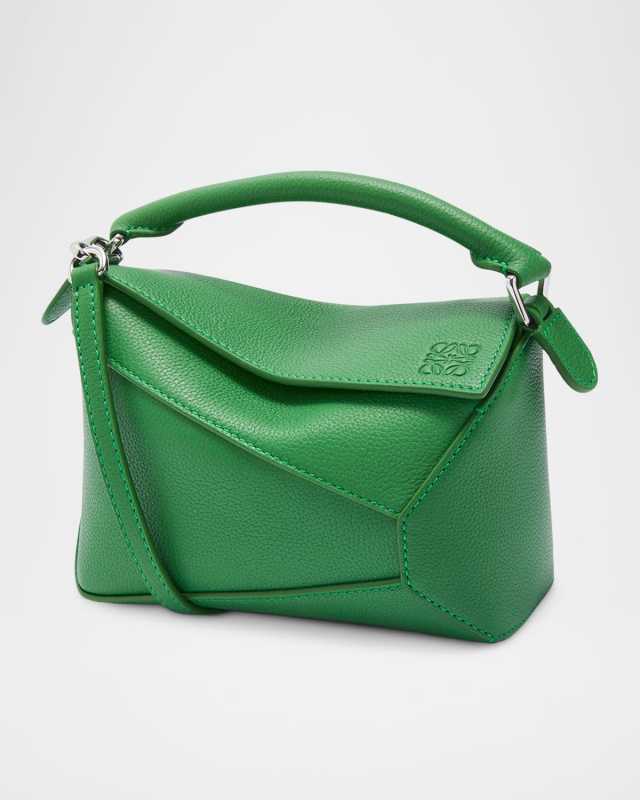 Puzzle Edge Mini Shoulder Bag in Soft Grained Leather
